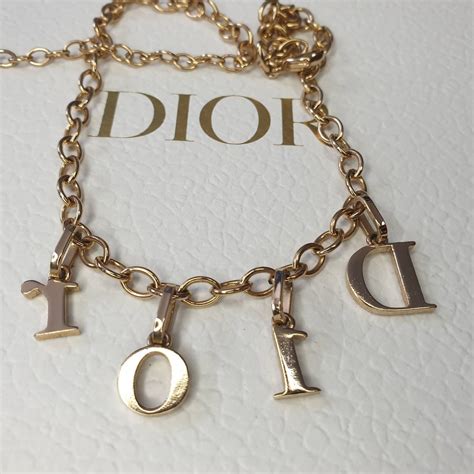 dior necklacd|dior letters necklace value.